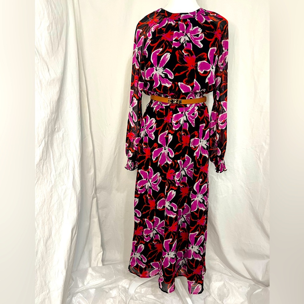Lark + Grey printed long sleeves maxi dress